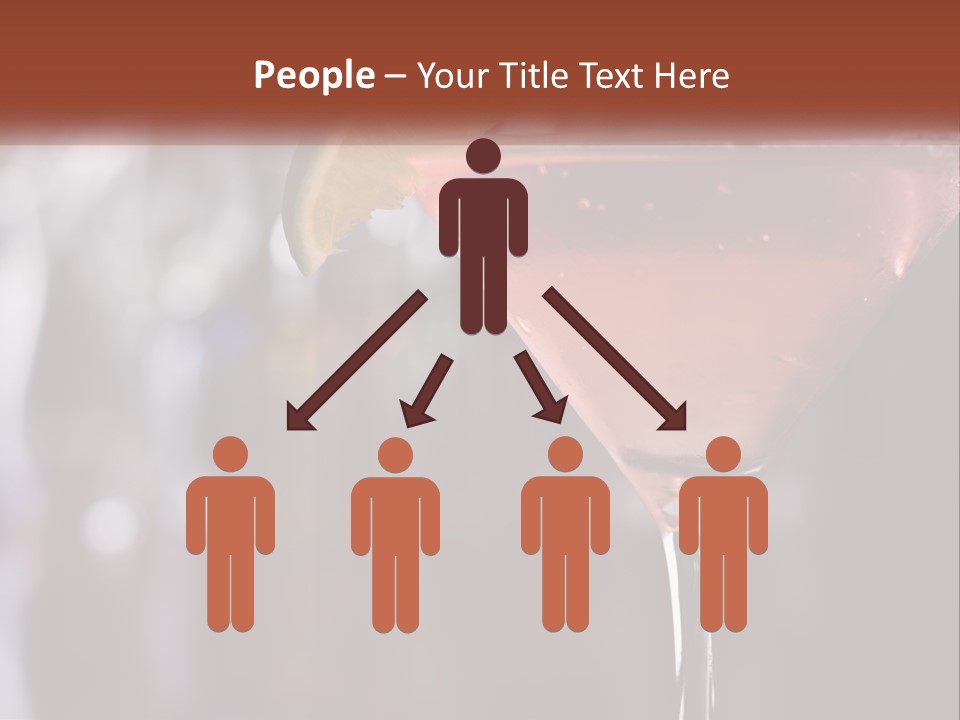 A Pink Cocktail With A Lime Slice On The Rim PowerPoint Template