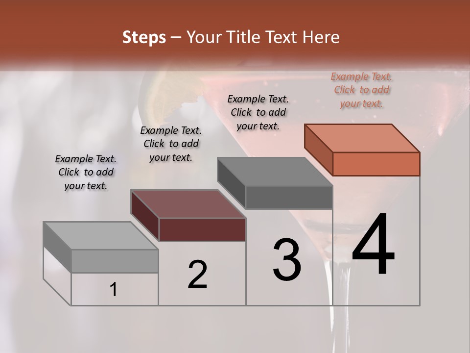 A Pink Cocktail With A Lime Slice On The Rim PowerPoint Template