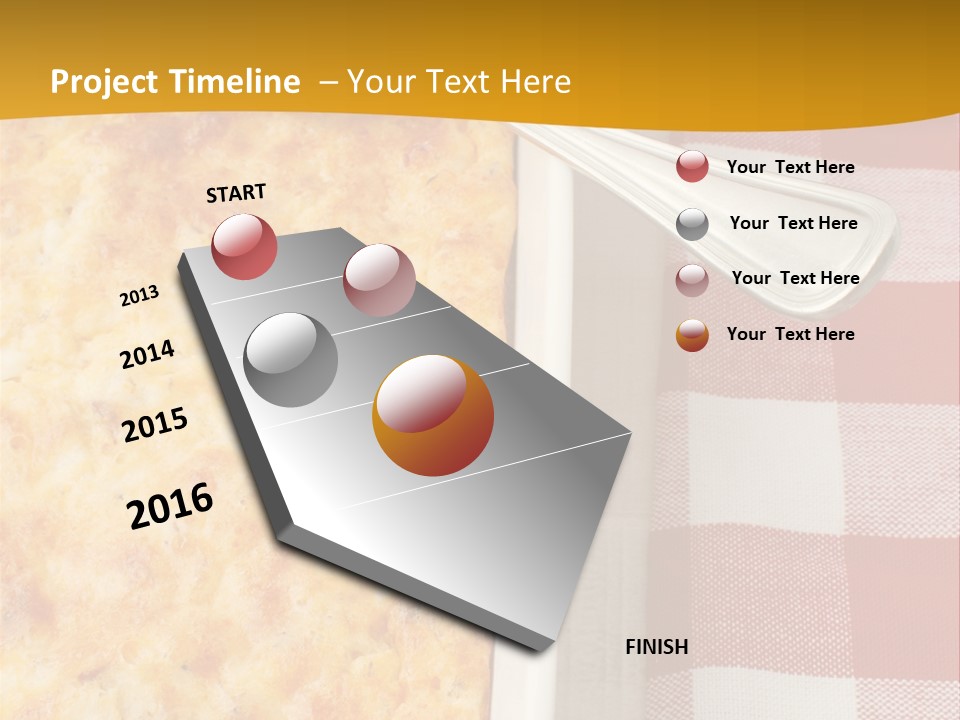 A Casserole Dish With A Fork On A Red And White Checkered Table PowerPoint Template