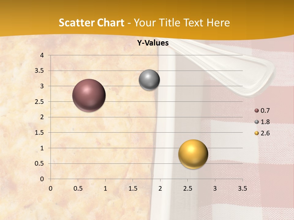 A Casserole Dish With A Fork On A Red And White Checkered Table PowerPoint Template