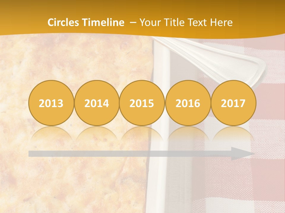 A Casserole Dish With A Fork On A Red And White Checkered Table PowerPoint Template