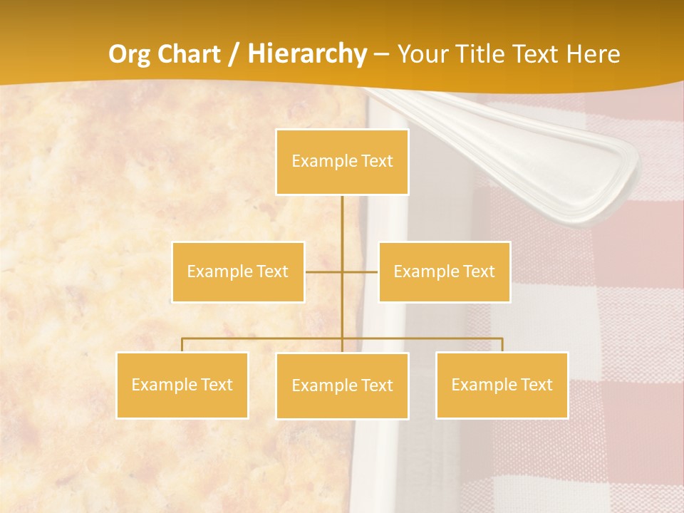 A Casserole Dish With A Fork On A Red And White Checkered Table PowerPoint Template