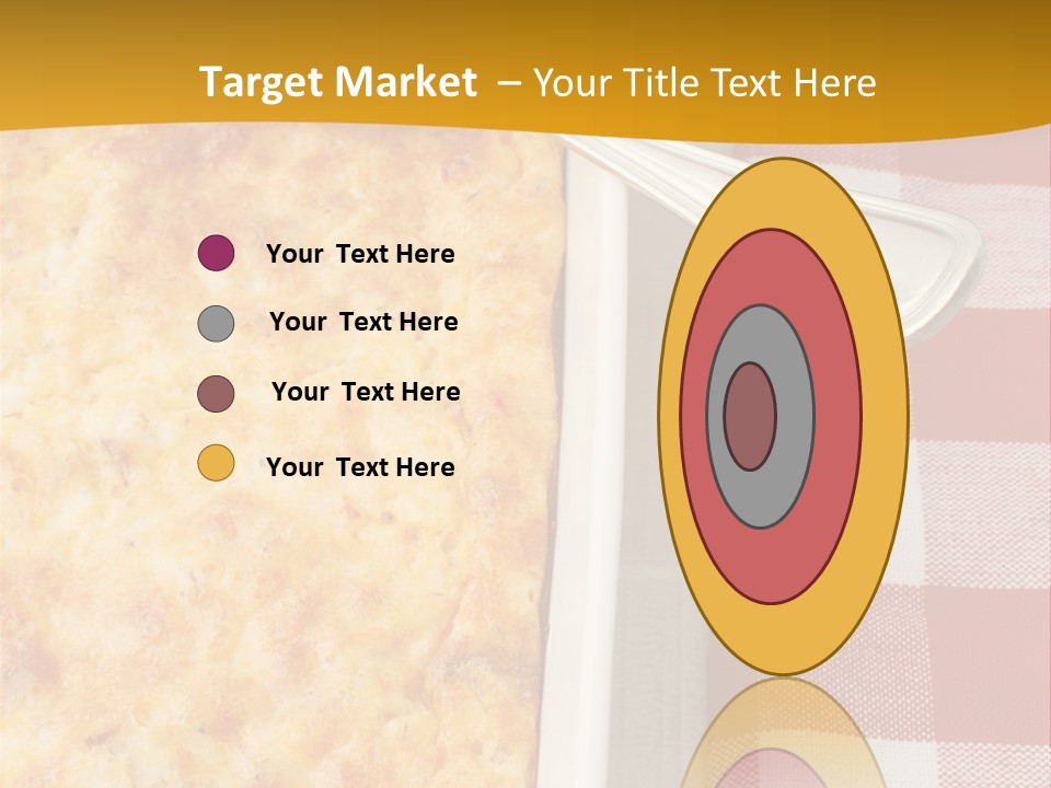 A Casserole Dish With A Fork On A Red And White Checkered Table PowerPoint Template