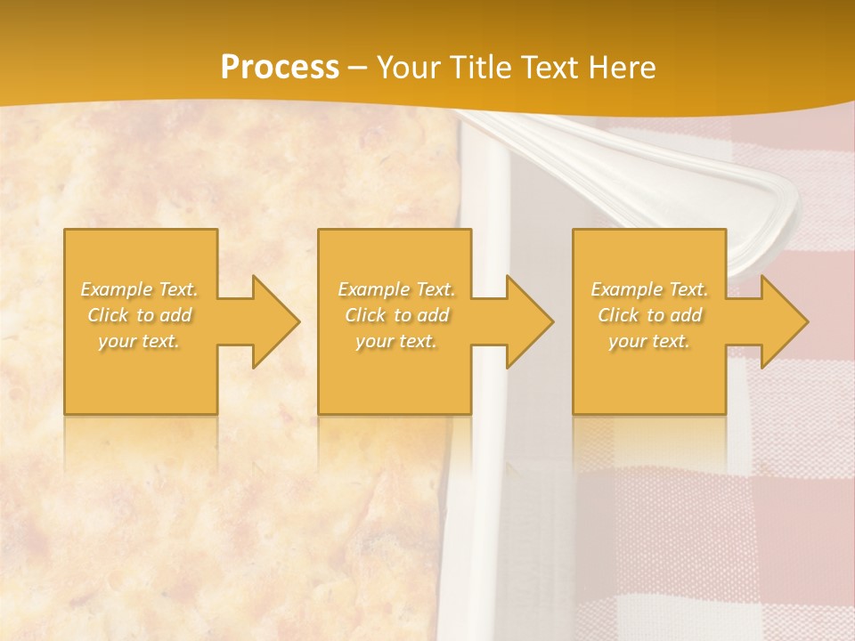 A Casserole Dish With A Fork On A Red And White Checkered Table PowerPoint Template