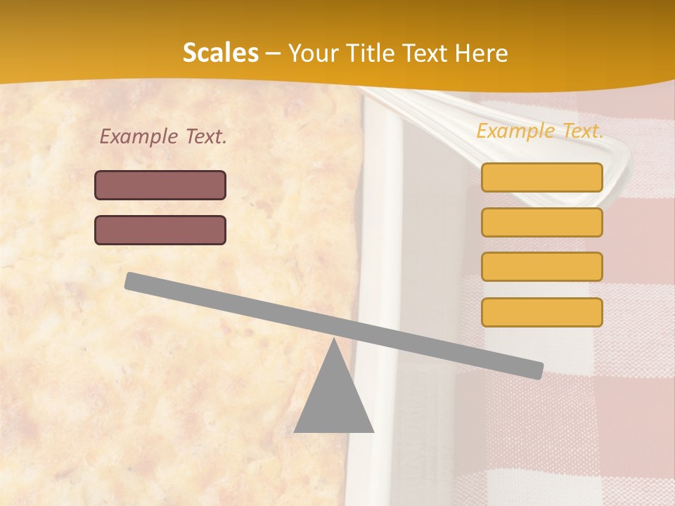 A Casserole Dish With A Fork On A Red And White Checkered Table PowerPoint Template