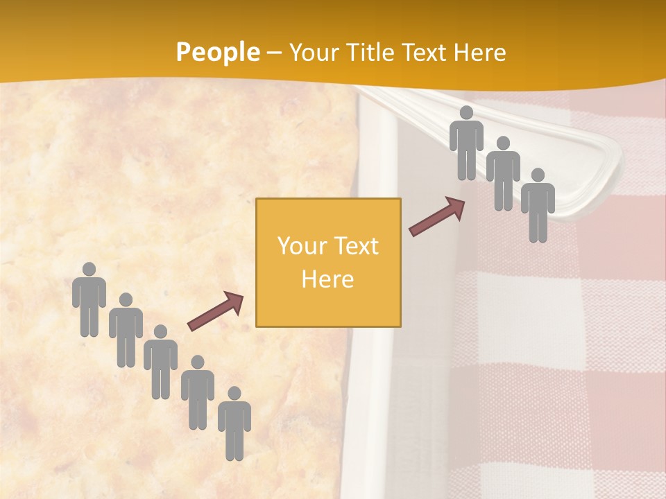 A Casserole Dish With A Fork On A Red And White Checkered Table PowerPoint Template