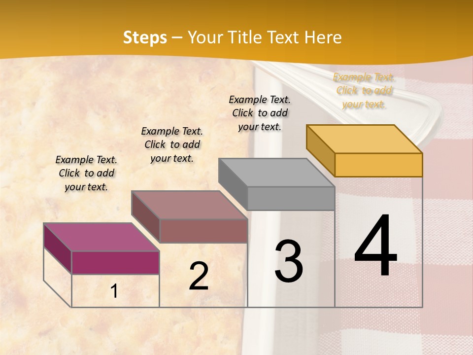 A Casserole Dish With A Fork On A Red And White Checkered Table PowerPoint Template