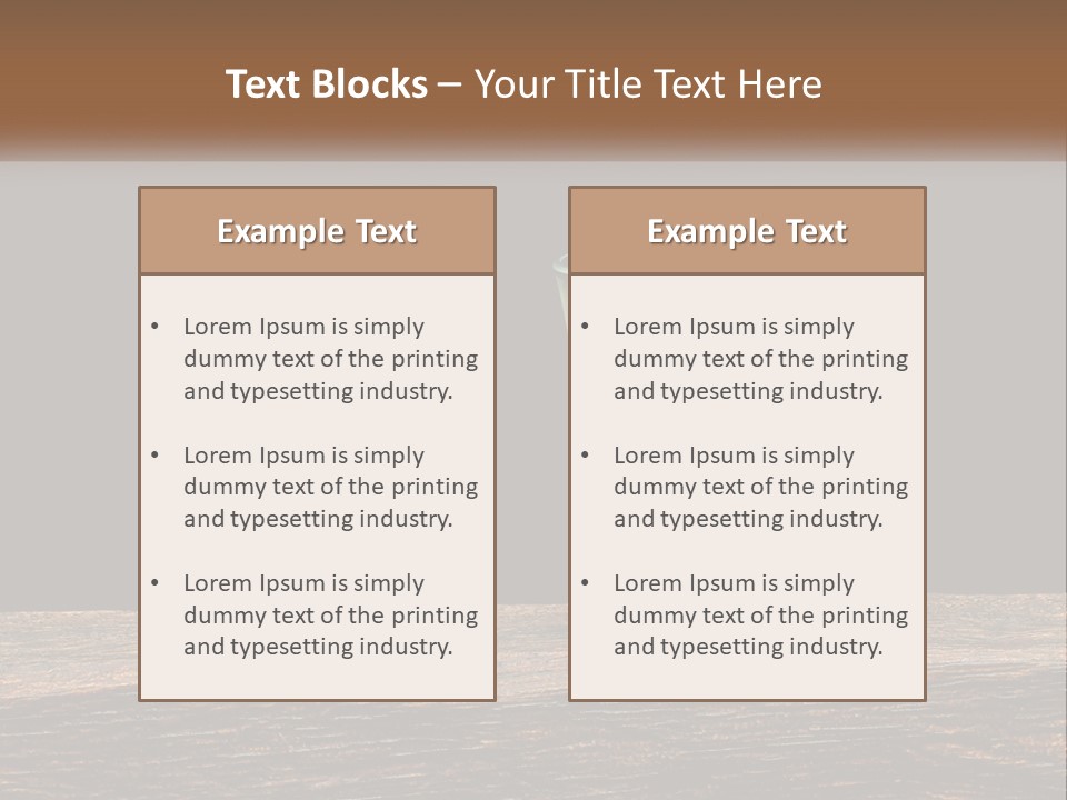 A Glass Of Water With Limes And Ice On A Wooden Table PowerPoint Template