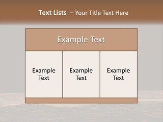 A Glass Of Water With Limes And Ice On A Wooden Table PowerPoint Template