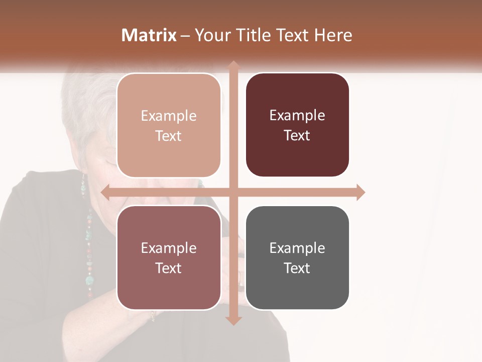 An Elderly Woman Holding Her Hands To Her Chest PowerPoint Template