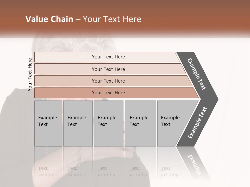 An Elderly Woman Holding Her Hands To Her Chest PowerPoint Template