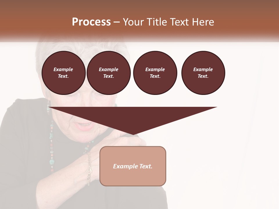 An Elderly Woman Holding Her Hands To Her Chest PowerPoint Template