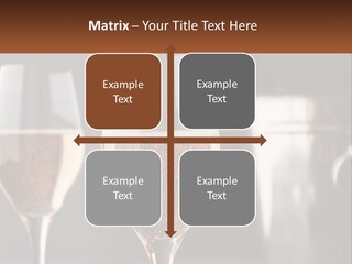 A Couple Of Wine Glasses Sitting On Top Of A Table PowerPoint Template