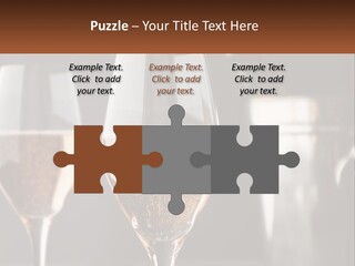 A Couple Of Wine Glasses Sitting On Top Of A Table PowerPoint Template