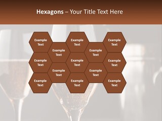 A Couple Of Wine Glasses Sitting On Top Of A Table PowerPoint Template