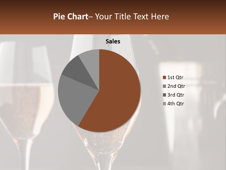A Couple Of Wine Glasses Sitting On Top Of A Table PowerPoint Template