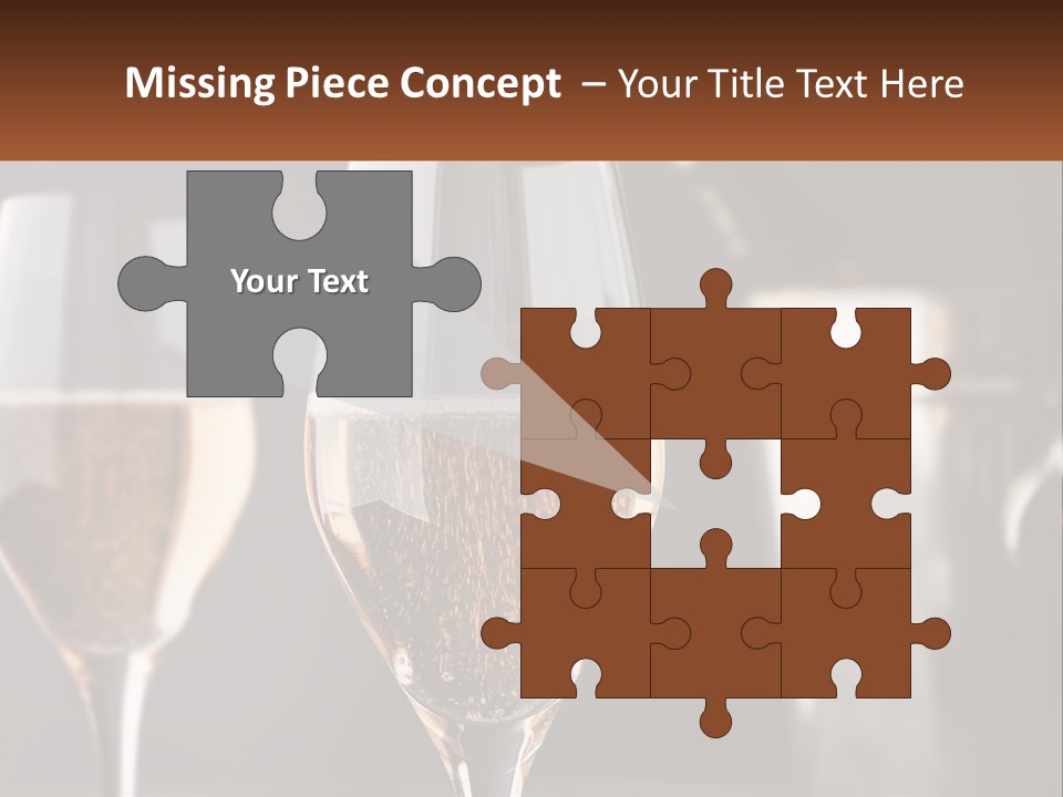A Couple Of Wine Glasses Sitting On Top Of A Table PowerPoint Template