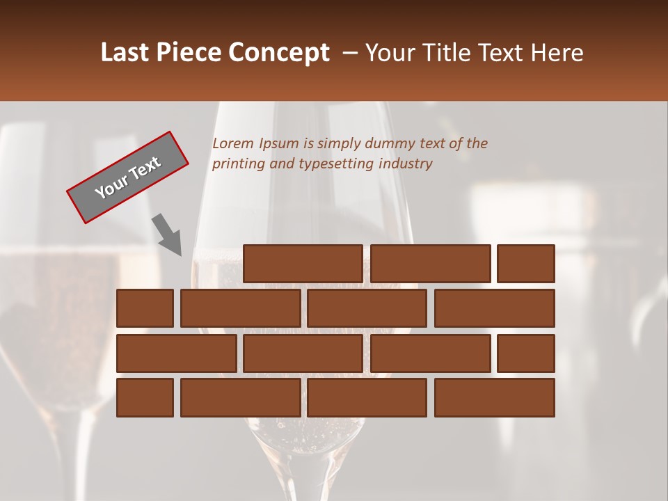 A Couple Of Wine Glasses Sitting On Top Of A Table PowerPoint Template