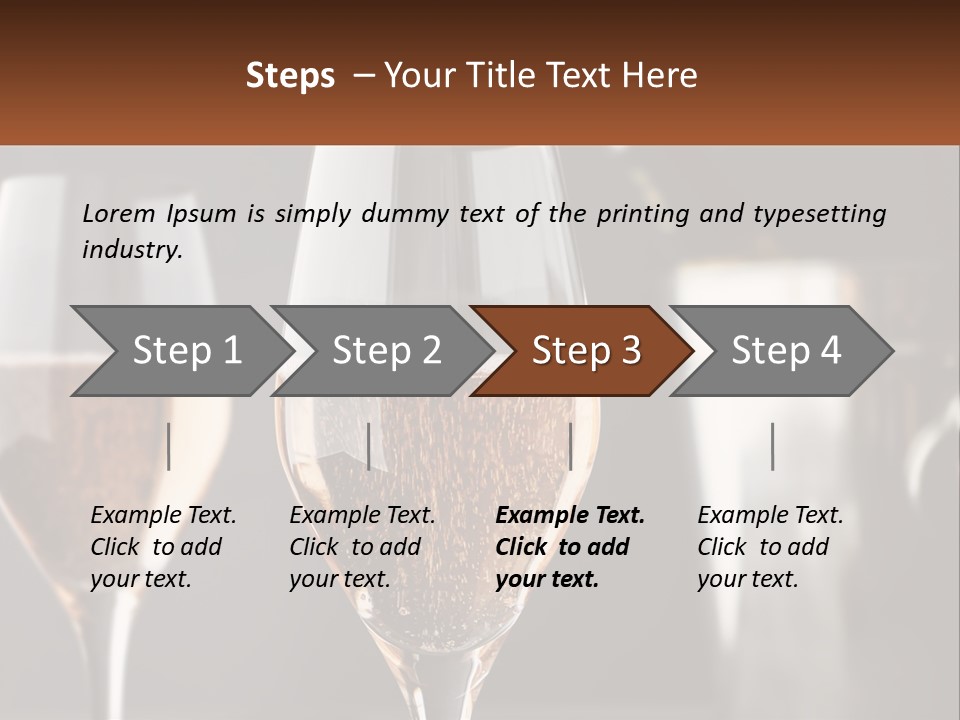 A Couple Of Wine Glasses Sitting On Top Of A Table PowerPoint Template