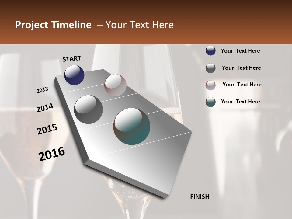 A Couple Of Wine Glasses Sitting On Top Of A Table PowerPoint Template