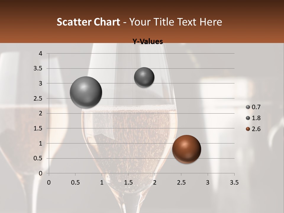 A Couple Of Wine Glasses Sitting On Top Of A Table PowerPoint Template