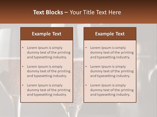 A Couple Of Wine Glasses Sitting On Top Of A Table PowerPoint Template
