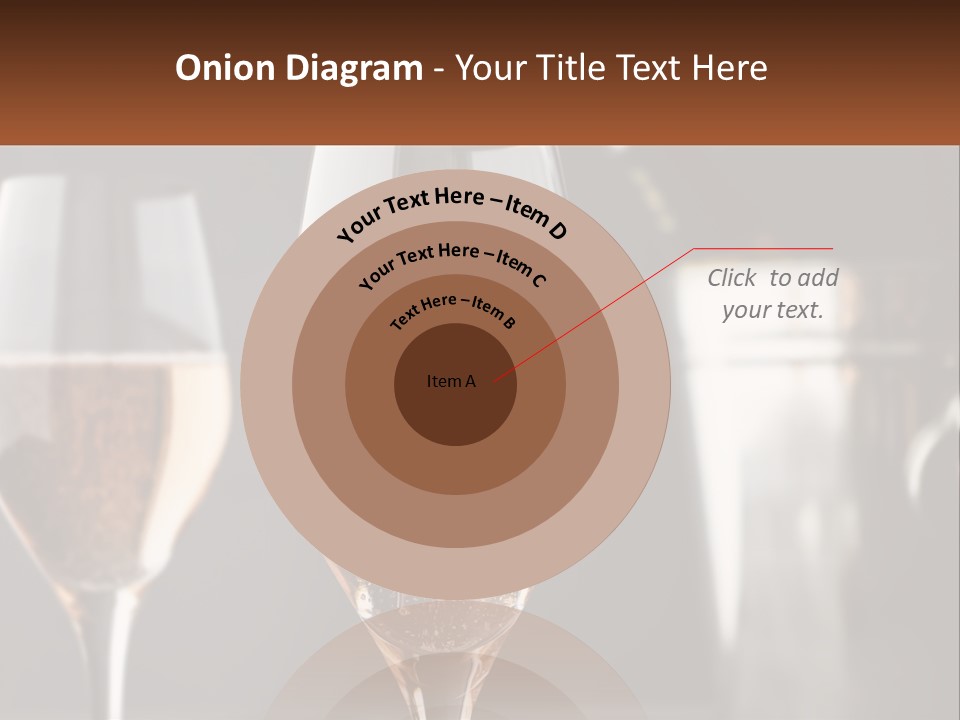 A Couple Of Wine Glasses Sitting On Top Of A Table PowerPoint Template