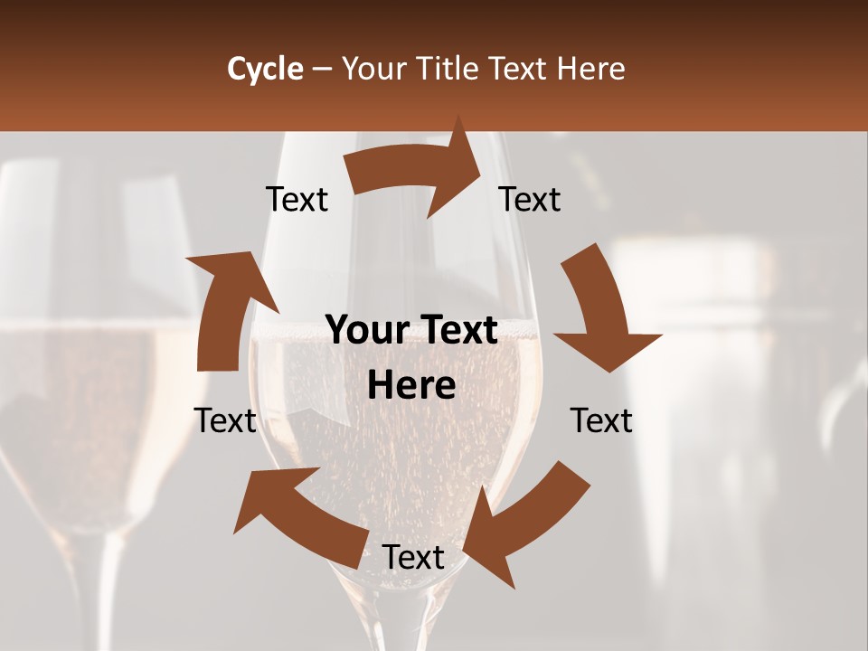 A Couple Of Wine Glasses Sitting On Top Of A Table PowerPoint Template