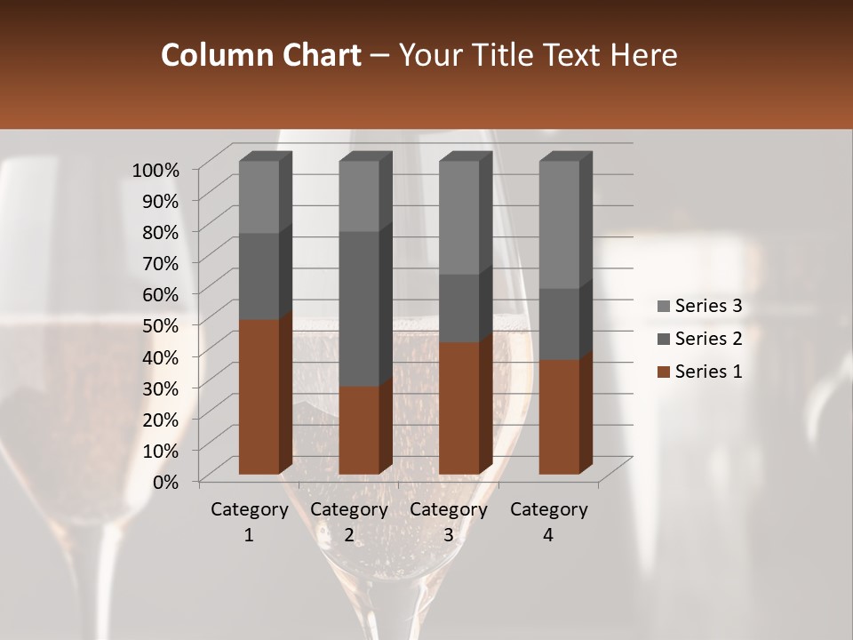 A Couple Of Wine Glasses Sitting On Top Of A Table PowerPoint Template