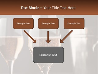 A Couple Of Wine Glasses Sitting On Top Of A Table PowerPoint Template