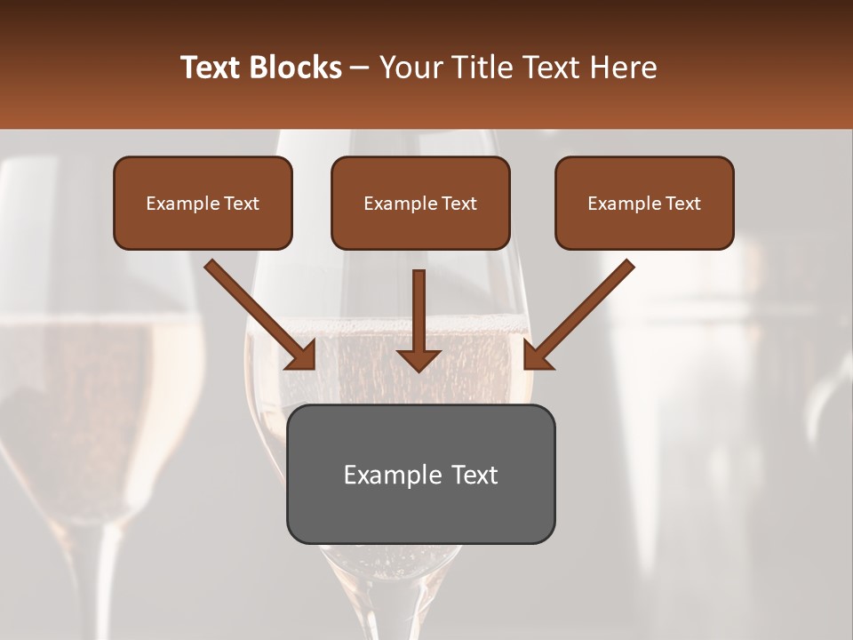 A Couple Of Wine Glasses Sitting On Top Of A Table PowerPoint Template