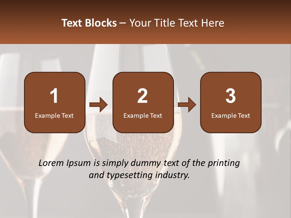 A Couple Of Wine Glasses Sitting On Top Of A Table PowerPoint Template