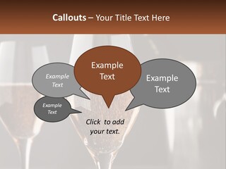 A Couple Of Wine Glasses Sitting On Top Of A Table PowerPoint Template
