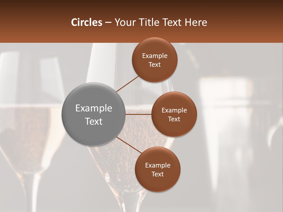 A Couple Of Wine Glasses Sitting On Top Of A Table PowerPoint Template
