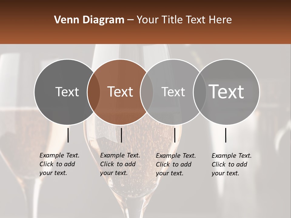 A Couple Of Wine Glasses Sitting On Top Of A Table PowerPoint Template