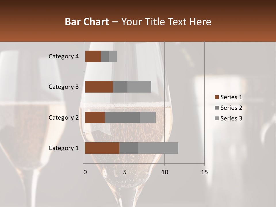 A Couple Of Wine Glasses Sitting On Top Of A Table PowerPoint Template