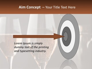 A Couple Of Wine Glasses Sitting On Top Of A Table PowerPoint Template