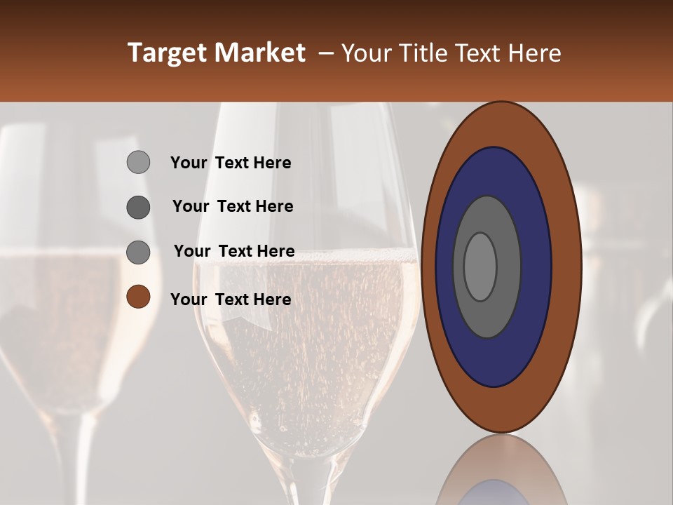 A Couple Of Wine Glasses Sitting On Top Of A Table PowerPoint Template