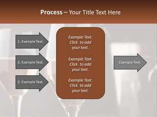 A Couple Of Wine Glasses Sitting On Top Of A Table PowerPoint Template