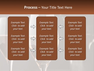 A Couple Of Wine Glasses Sitting On Top Of A Table PowerPoint Template