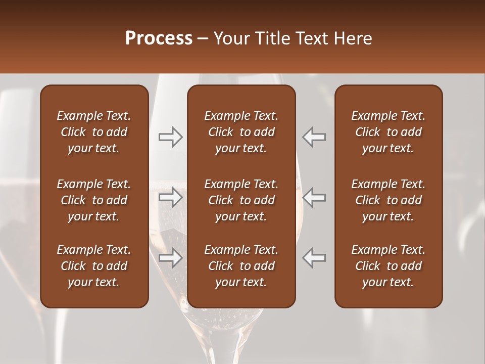 A Couple Of Wine Glasses Sitting On Top Of A Table PowerPoint Template