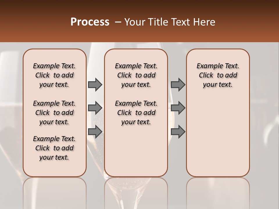 A Couple Of Wine Glasses Sitting On Top Of A Table PowerPoint Template