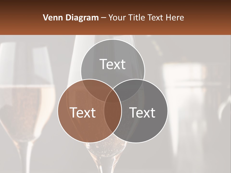 A Couple Of Wine Glasses Sitting On Top Of A Table PowerPoint Template