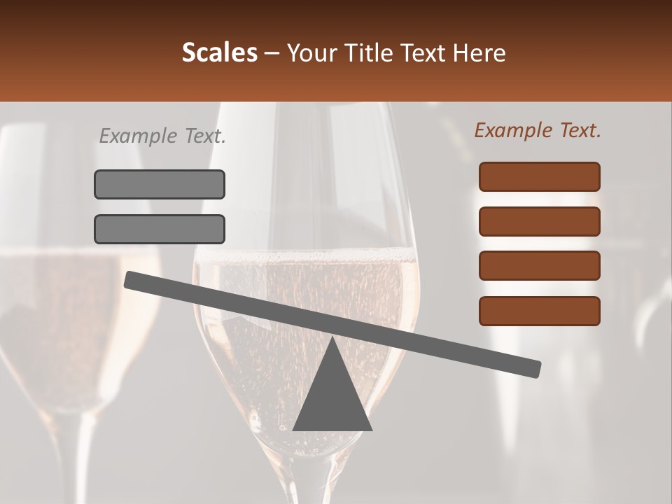 A Couple Of Wine Glasses Sitting On Top Of A Table PowerPoint Template
