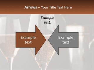 A Couple Of Wine Glasses Sitting On Top Of A Table PowerPoint Template