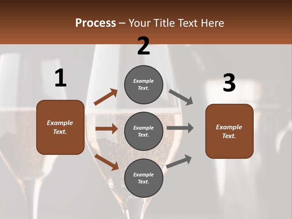 A Couple Of Wine Glasses Sitting On Top Of A Table PowerPoint Template