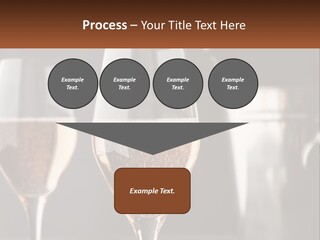 A Couple Of Wine Glasses Sitting On Top Of A Table PowerPoint Template