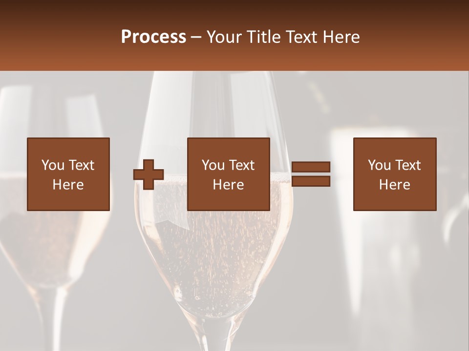 A Couple Of Wine Glasses Sitting On Top Of A Table PowerPoint Template