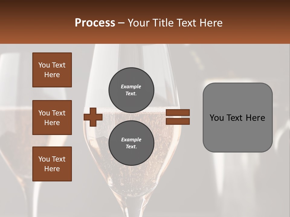 A Couple Of Wine Glasses Sitting On Top Of A Table PowerPoint Template