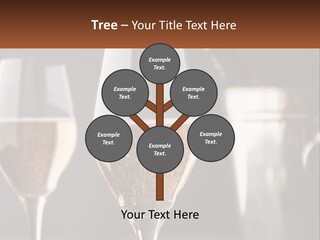 A Couple Of Wine Glasses Sitting On Top Of A Table PowerPoint Template